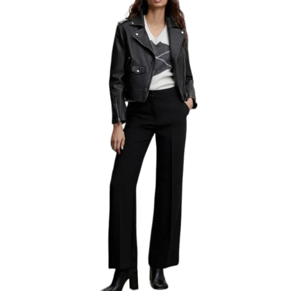 Mango Pants & Jumpsuits Mng Mango Pants Womens Size 4 Black High